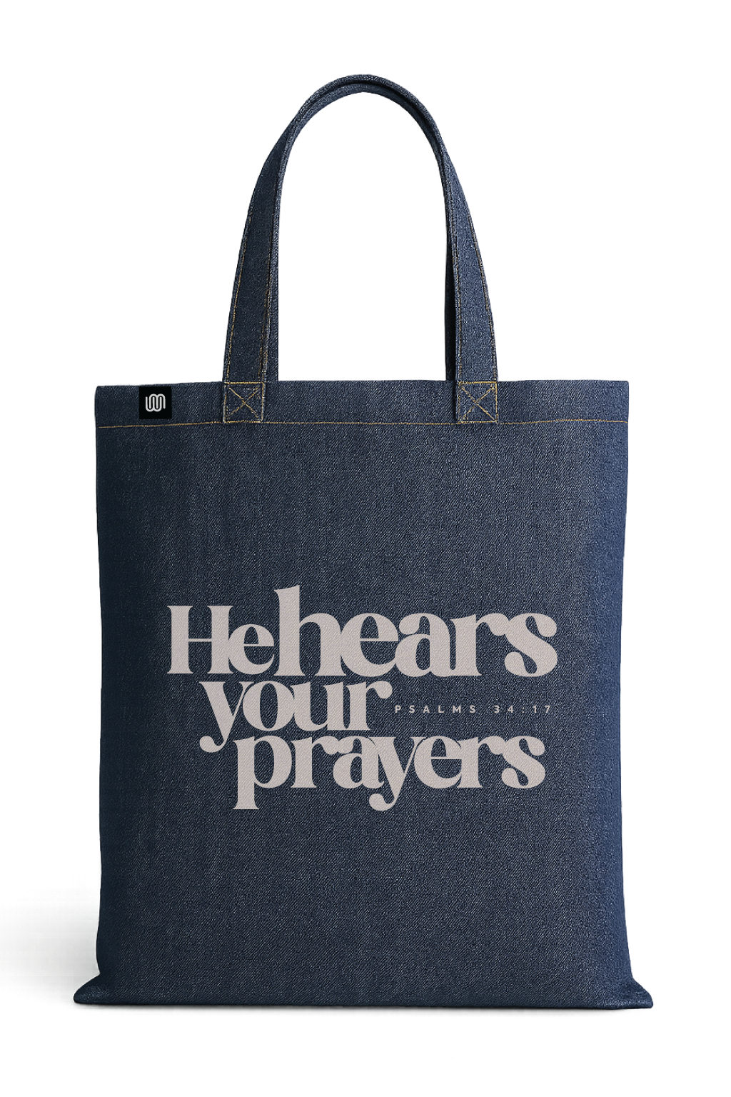 He Hears Your Prayers – Faith Tote Bag